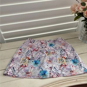 Floral Women's Tennis Skirt - Multicolor